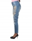 Distressed Embroidered Jeans