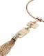 Tassel Charm Long Necklace