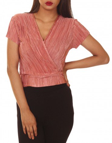 Pleated Over-Flap Top