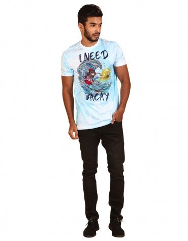 "I Need Vacay" Print T-shirt